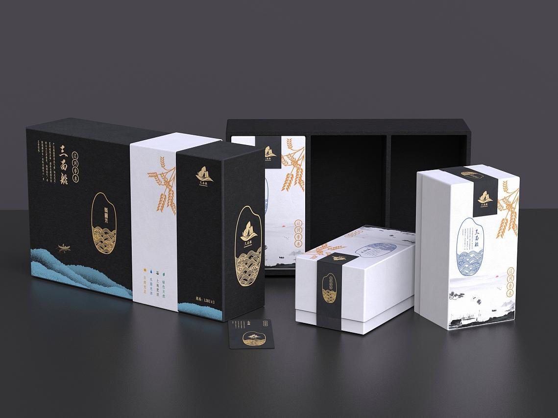 重庆大米礼品盒定制-特产包装盒-五谷杂粮礼盒制作